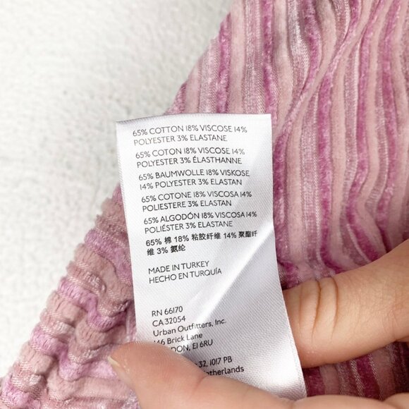 Free People | Slim Pull-on Velvet Flare Pants Blush Pink - Picture 7 of 7